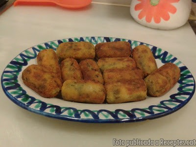 Croquetes d´espinacs a la catalana i formatge de cabra